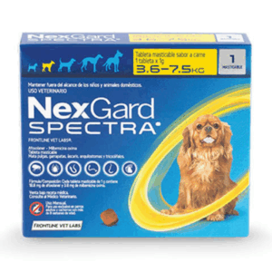 Nexgard spectra de 3,6 a 7,5 kg - Frontline vet labs