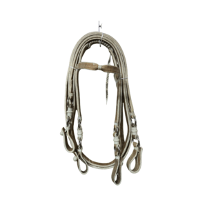 Cabezada y riendas de cuero crudo (10229)