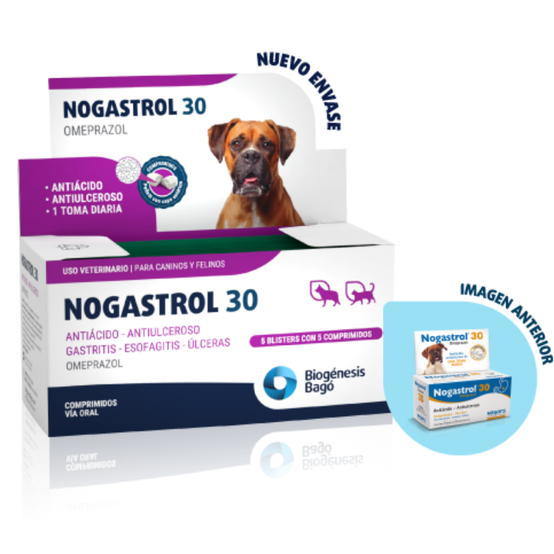 Nogastrol 30 x 5 comp - Biogénesis Bagó