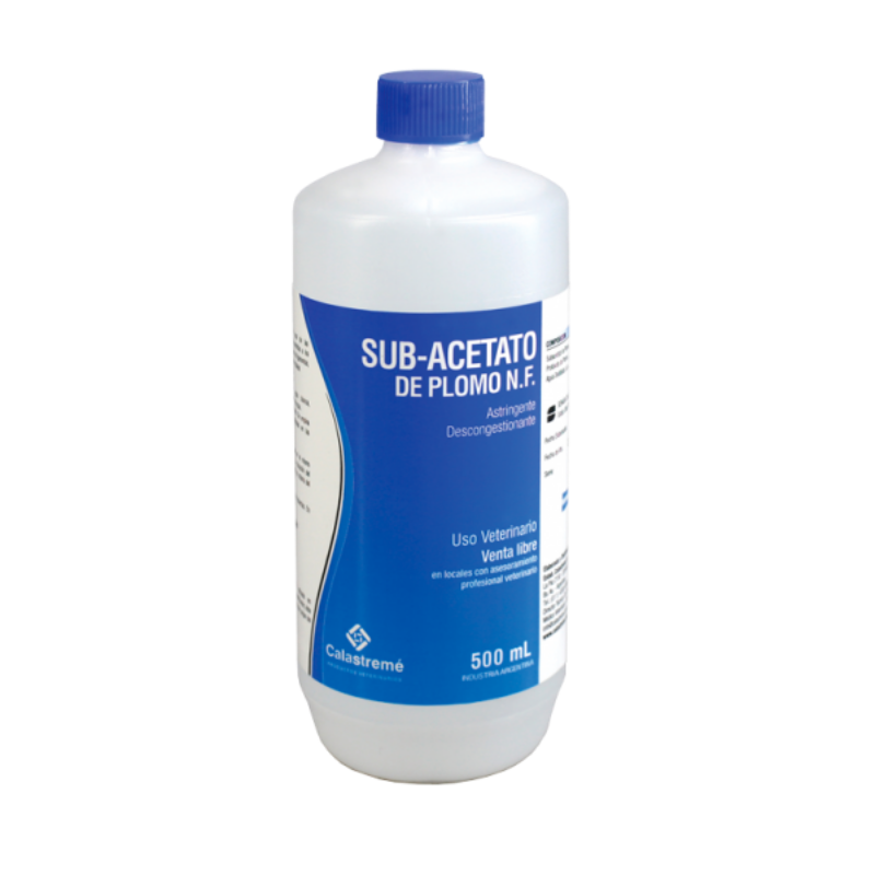 Sub-acetato de plomo N.F. x 500 ml. - Calastreme